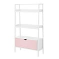 thumbnail image 2 of BYO Kids Ladder Bookcase with Drawer, Pink/White, 2 of 6