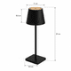 thumbnail image 3 of Lámpara de Mesa LED Kimhi Recargable Touch 3 Tipos de Luz Intensidad Ajustable USB Decoración Hogar Oficina Recámara, 3 of 6