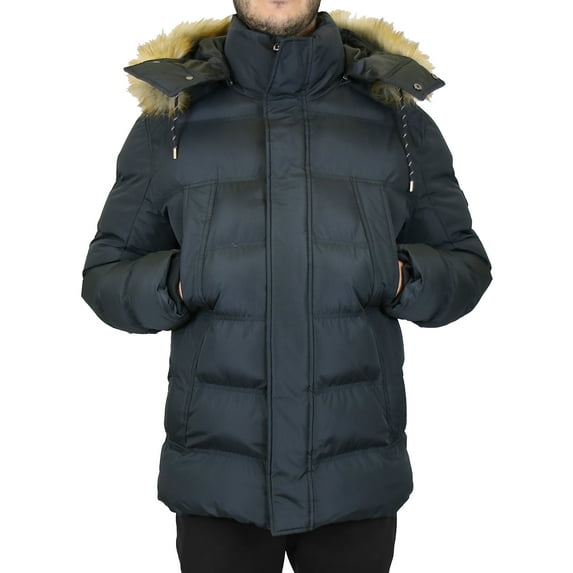 Men's Heavyweight Parka Jacket Coat With Detachable Hood