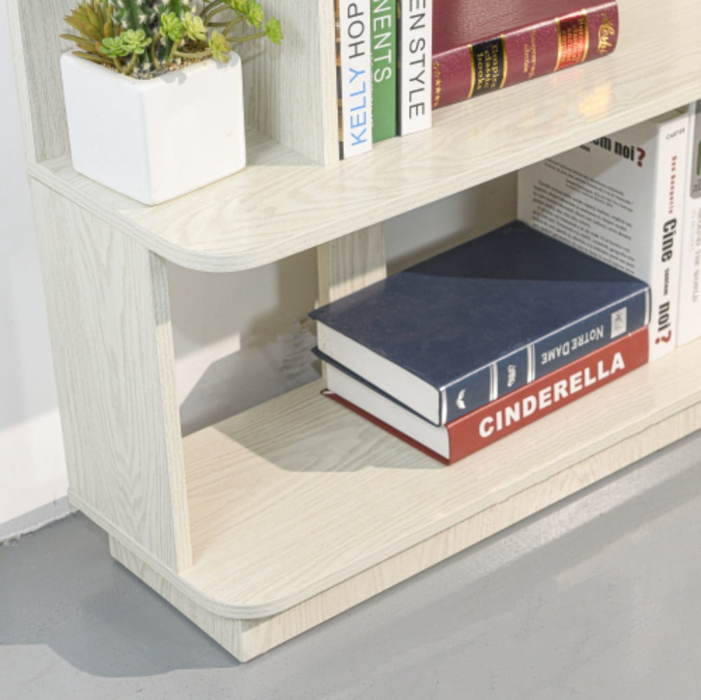 5-Tier Bookshelf, 31.5" Wide Modern Open Bookcase with 30" Shelf Clearance, Free Combination Storage Shelves, MDF Display Rack for Living Room, Bedroom & Home Office, White