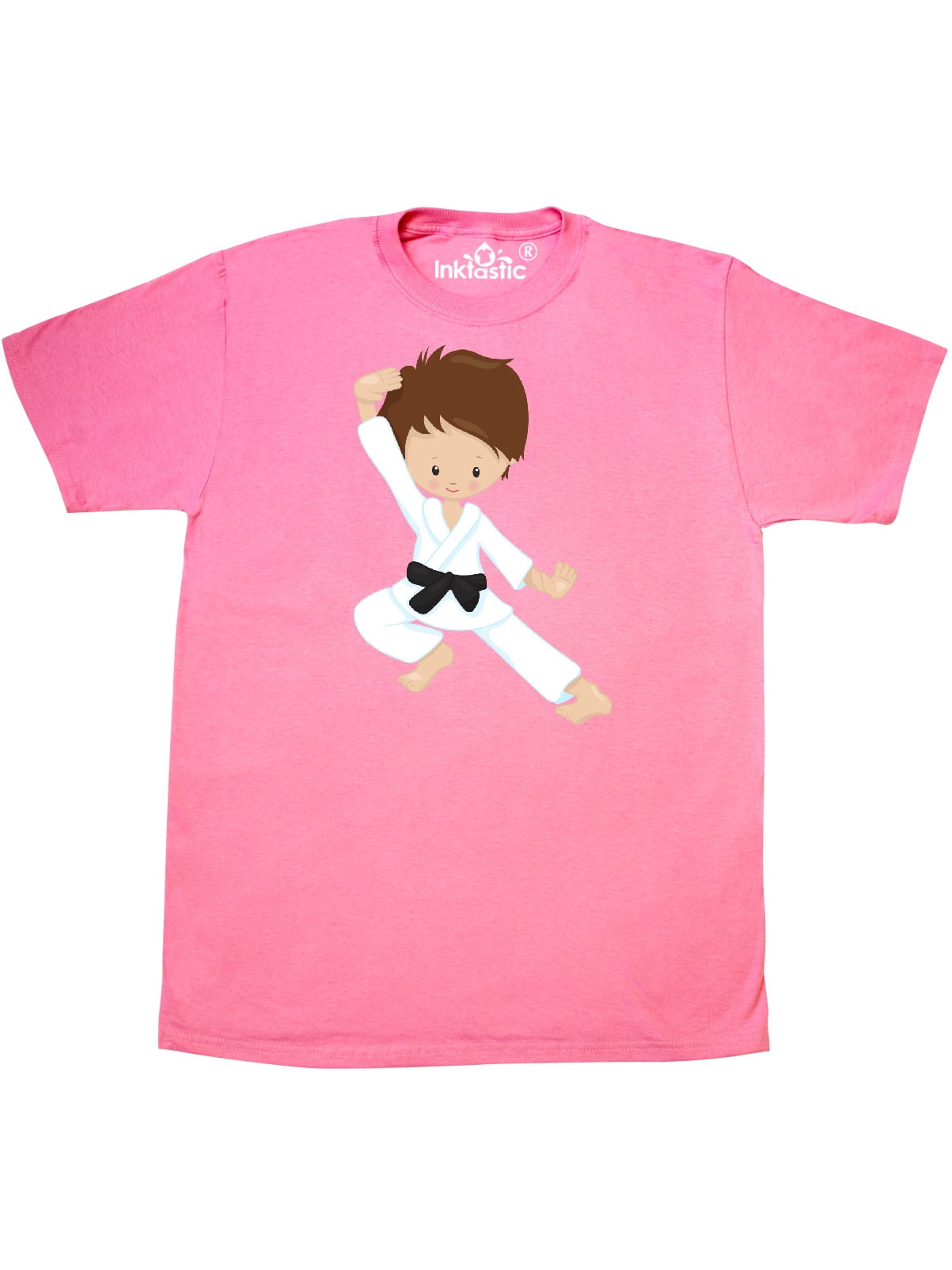 Orange Hair Karate Pose Black Toddler Long Sleeve T-Shirt inktastic Cute Girl