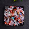 thumbnail image 3 of Muestra de grava de cristal natural de 50 g, cristal colorido, uso para decoración del hogar, jardín, acuario colorido, energía curativa, piedra mineral, 3 of 5