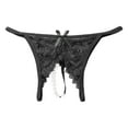 thumbnail image 3 of WILLBEST Culottes Taille Haute pour Femmes, Massage Perles Coton, String Transparent avec Dentelle, 3 of 3