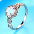 thumbnail image 5 of ZTTD Fashion Rose Gold Diamond Ring Rhinestone Ring Alloy Jewellery Rings Women Fashion Zircon Rings For Women, 5 of 9