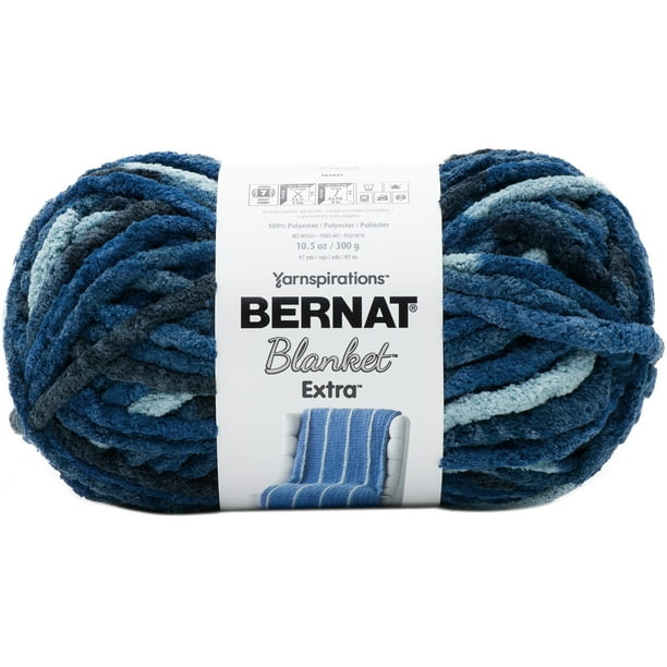 Bernat Blanket Extra 7 Jumbo Polyester Yarn, Teal Dreams 10.5oz/300g