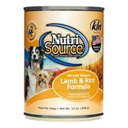 Angle View: NutriSource Lamb & Rice Formula Wet Dog Food, 13 oz