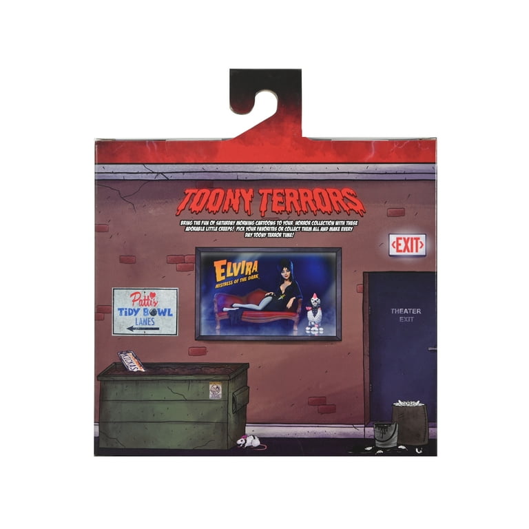 NECA Toony Terrors - Elvira on Velvet Couch with Pet Dog Gonk, 6