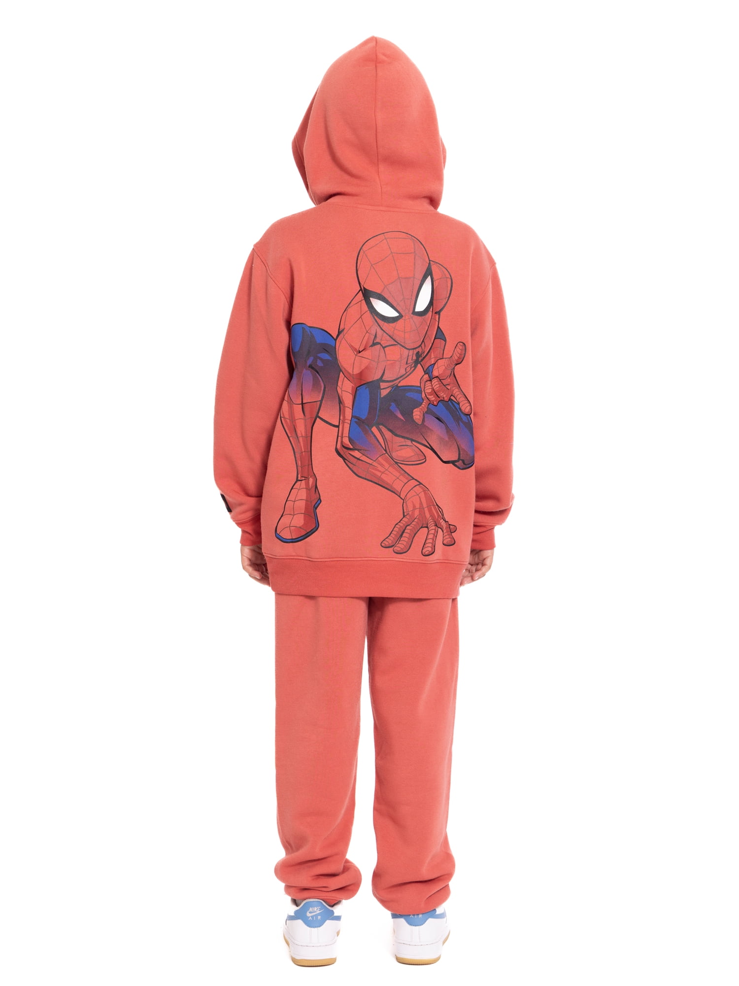 Spider-Man Boy's Graphic Hoodie with Matching Jogger Pant, 2 Piece Set, Sizes 4-16