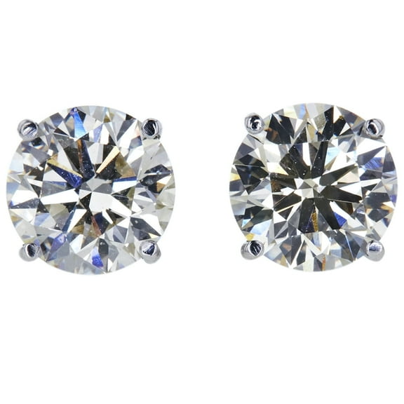 Near 1 Carat Ct VS Lab Grown Diamond Stud Earrings Genuine Real Round 2 Solitaire Created in 14K White Gold for Women and Men Golds
