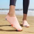 thumbnail image 2 of lnmuld Adult Water Shoes Men Women Scale Mesh Slip on Color Anti Slip Sole Beach Aqua Socks Size:37, 2 of 9