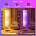 thumbnail image 4 of 65“ Floor Lamp for Living Room, RGB Color Changing-2700K-6000K Led Floor Lamp Standing Lamp Corner Floor Lamp with Remote Control Modern Floor Lamp for Bedroom, Office Beige(Bulbs Included), 4 of 14
