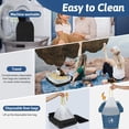 thumbnail image 5 of Portable Cat Travel Litter Box With Lid And 10 Pcs Disposable Liner Bags  Leak-proof Collapsible Essentials For Car Hotel Airplane Other Outdoor Use(black), 5 of 7