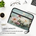 thumbnail image 6 of Accordion File Organizer with Zip Closure 13 Pockets Expanding File Folder Letter A4 Paper Document Organizer for Home Office Vintage Peonies and Daisies, 6 of 7