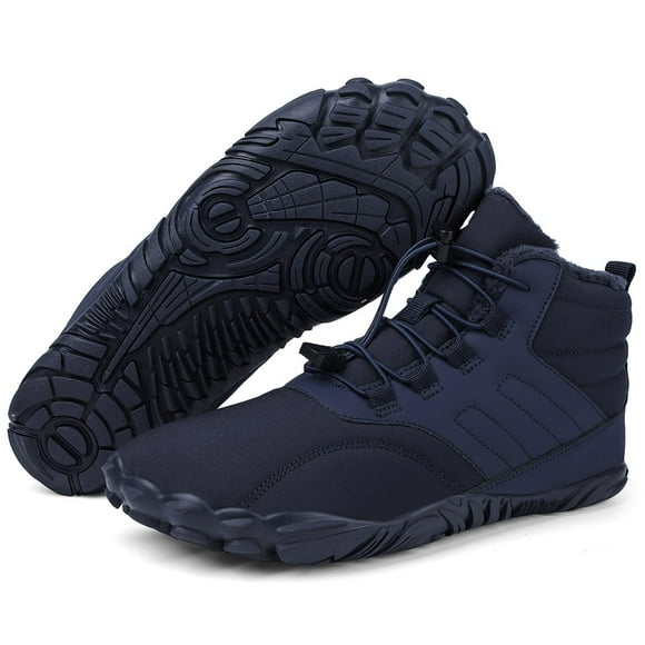 Winter Warm Running Barefoot Shoes Women Men Rubber Camping Sneakers Waterproof Non-Slip Breathable for Trekking Climbing