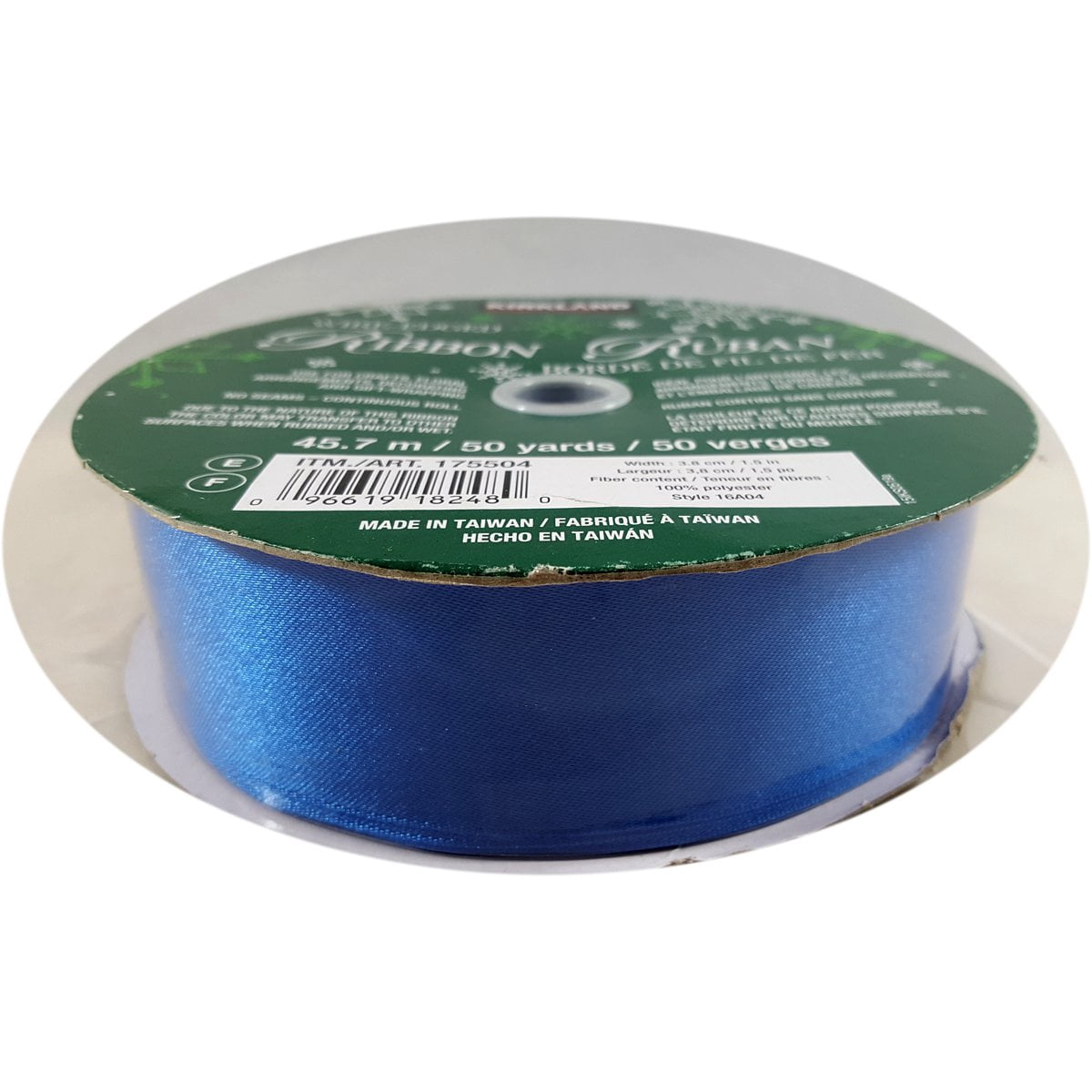 Kirkland Signature Blue Wired Ribbon 1.5