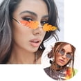 thumbnail image 2 of Gafas de sol sin montura para mujer, modernas, vintage y creativas., 2 of 5