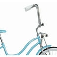 thumbnail image 6 of Wonder Wheels 20 Inch Women's Girls Beach Cruiser Lowrider Coaster Brake Single Speed Bicycle, Bike with Banana Seat Stainless Steel Spokes One Piece Crank Alloy Rims 36 H - Baby Blue, 6 of 6