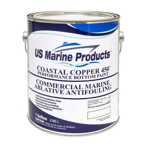Coastal Copper 450 MultiSeason Ablative Antifouling Bottom Paint BLACK