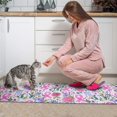thumbnail image 3 of Pink Breast Cancer Kitchen Rugs Sets Of 2,Anti Fatigue Kitchen Mat Rugs Non Slip Washable,Decorative Kitchen Floor Mats for Kitchen,Sink,Laundry,17"x30"+17"x47", 3 of 7