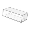 thumbnail image 1 of Bunblic Glasses Storage Box Desktop Storage Organizer Clear Decorative Cosmetic Storage Box Makeup Container for Home Bathroom Makeup, 1 of 8