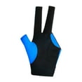 thumbnail image 3 of BAOSITY 3 Fingers Billiard Glove Elastic Glove Left Hand Lightweight Snooker Cue Glove Pool Cue Glove for Women Men Practice Training Blue, 3 of 8