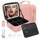 thumbnail image 1 of Estuche de Maquillaje con Espejo Iluminado, Bolsa de Cosmético Portátil Viaje para Mujer Organizador Cosmético de Gran Capacidad, Estuche de Tren de Maquillaje con Sensor Táctil 3 Color Luz Ajustable, 1 of 6