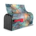 thumbnail image 3 of Vsdgher Pastel Abstract Fluid Art Mailbox Cover Magnetic Mailbox Wraps Post Letter Box Cover for Garden Yard Home Decor 2 Sizes-21x18 in, 3 of 8
