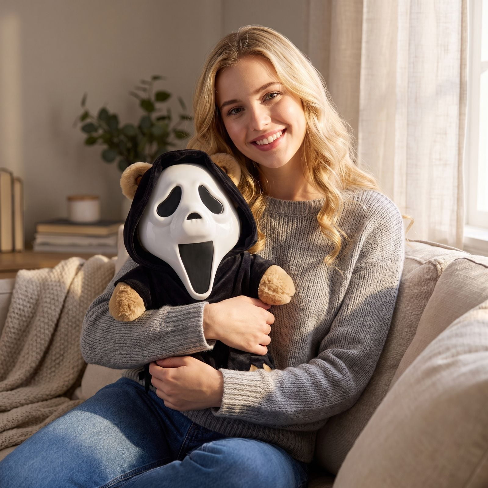 Ghost Face Bear Terrors Plush, Spirit Halloween's Terrors Turn Horror's Biggest Killers Into Cuddly Collectibles