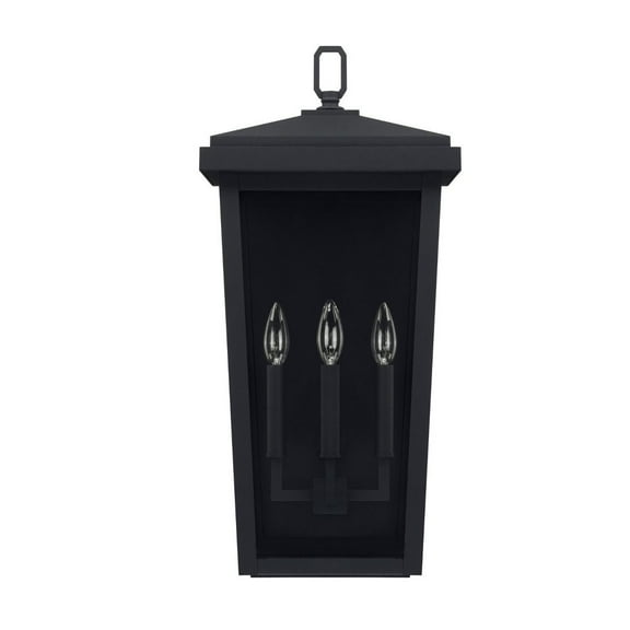 Capital Lighting-926232BK-Donnelly - 11.5 Three Light Outdoor Wall Lantern Black Finish