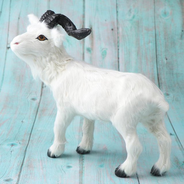 Animales realistas Juguetes de cabra DYNWAVEMX Animales artificiales decorativos