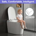 thumbnail image 6 of Smart Toilet with Bidet Built in, Modern Tankless Toilet for Bathroom with Heated Seat and Night Light, One Piece Toilets with Soft Close, Dryer, Foot Sensor, Auto Lid&Seat/Dual Auto Flush, 6 of 12