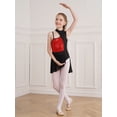 thumbnail image 4 of MSemis Kids Girls Sequins Contemporary Latin Jazz Dance Costume Lyrical Dance Dress Red 8, 4 of 8