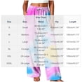 thumbnail image 3 of Inleife Women Wide Leg Printed Loungewear Pants, Elastic Drawstring Waist Casual Long Pants with Side Pockets for Daily Wear Purple L, 3 of 5