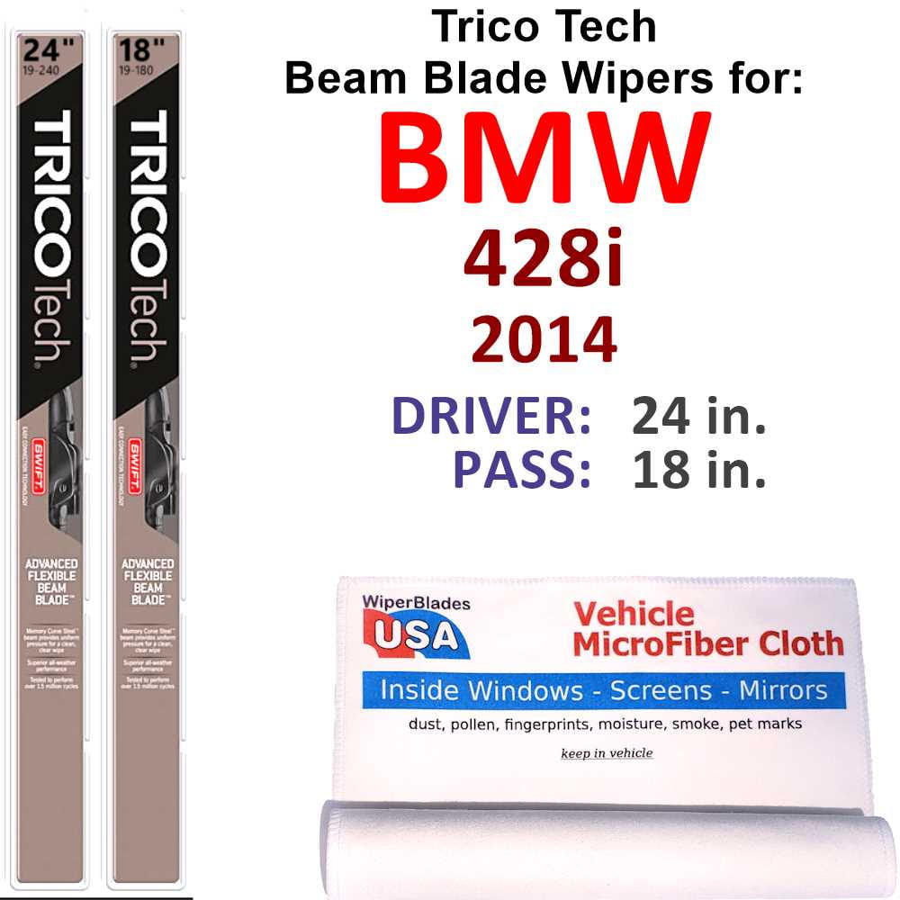2014 BMW 428i Beam Blade Wipers (Set of 2)