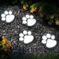 thumbnail image 3 of Luz LED solar para decoración de patas, 4 gatos, perros, perros, huellas de animales, luces solares, luz LED de camino para exteriores, para decoración de pasarelas cubiertas de patios. Sin marca Lámparas solares, 3 of 4