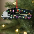 thumbnail image 3 of Trucker Christmas Ornament 2025, Truck Ornament, Unique Flat Acrylic Keepsake for Truck Drivers, Big Rig Gifts, Holiday Tree Hanging Decoration, 3 of 6