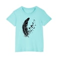 thumbnail image 1 of RXIRUCGD 2025 Vêtements d'Été pour Enfants T-shirt Imprimé Mode Mignon Col Rond Manches Courtes, 1 of 5