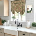 thumbnail image 5 of Sage Green Boho Balloon Curtains 63 Inch Length for Living Room/Bedroom, Vintage Ethnic Tribe Abstract Art Floral Rod Pocket Privacy Door Curtains Decorative Tie Up Shade for Window 52"x63", 5 of 8