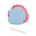 thumbnail image 2 of WIZUTIZ Microwave Heated Bento Box Plastic Leak Proof Student Lunch Box+fork Household Items for New Home Novelty, 2 of 5