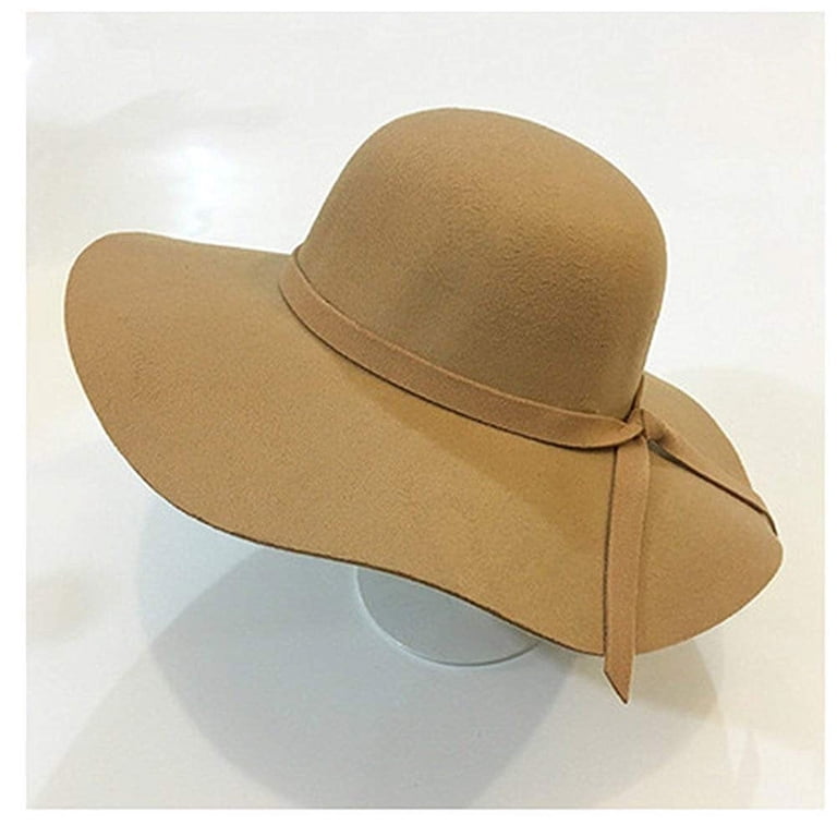 Magik Vintage Women Ladies Wide Brim Floppy Warm Wool Blend  display picture 3