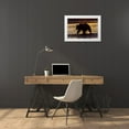 thumbnail image 3 of Jones, Adam 24x17 White Modern Wood Framed Museum Art Print Titled - Adult grizzly bear silhouetted on beach at sunrise-Lake Clark National Park and Preserve, 3 of 4