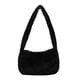 thumbnail image 2 of Btafrte Bolsos Hombro Retro Mujer Color Sólido Felpa Axila Bolso Monedero (Negro), 2 of 9