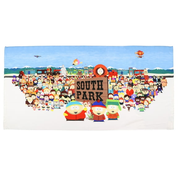 South Park Beach Towel Eric Stan Kyle Kenny Characters 30"x60"
