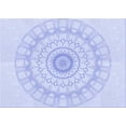 thumbnail image 1 of Ahgly Company Indoor Rectangle Patterned Lavender Blue Area Rugs, 2' x 4', 1 of 6