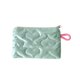 thumbnail image 2 of Cute Quilted Heart Makeup Bag Lightweights Small Cosmetic Pouch Portable Coin Purse Earphone Organizer For Girls Students, 2 of 6
