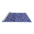 thumbnail image 2 of Ahgly Company Machine Washable Indoor Rectangle Abstract Blue Modern Area Rugs, 2' x 3', 2 of 4
