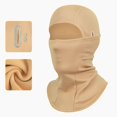 thumbnail image 1 of Autumn/Winter Warm Cycling Ski Headset Riding Fleece Hat Helmet Inner Lining Full Face Warmth Mask Outdoor Face Covering Scarf Khaki One Size, 1 of 6