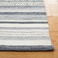 thumbnail image 3 of SAFAVIEH Striped Kilim Lagrange Striped Polyester Area Rug, Charcoal/Ivory, 5' x 8', 3 of 8