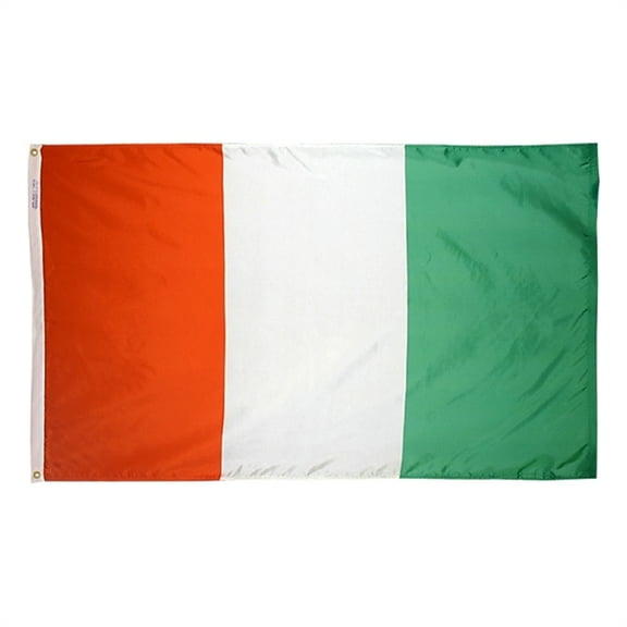 2x3' DURAWAVEZ IVORY COAST NYLON FLAG CH&G