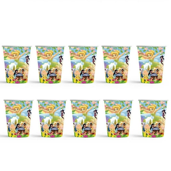 Tinkerbell Birthday Party Supplies Cups Tableware Disposable Paper Mouthwash Drinking Cups